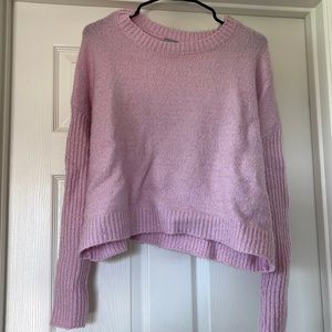 Charlotte Russe Pink sweater - cropped